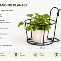 Pot Iron Hanging Planter